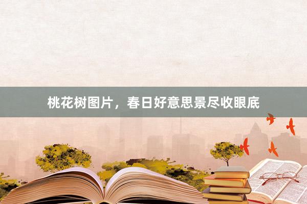 桃花树图片，春日好意思景尽收眼底